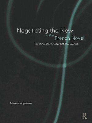 cover image of Negotiating the New in the French Novel